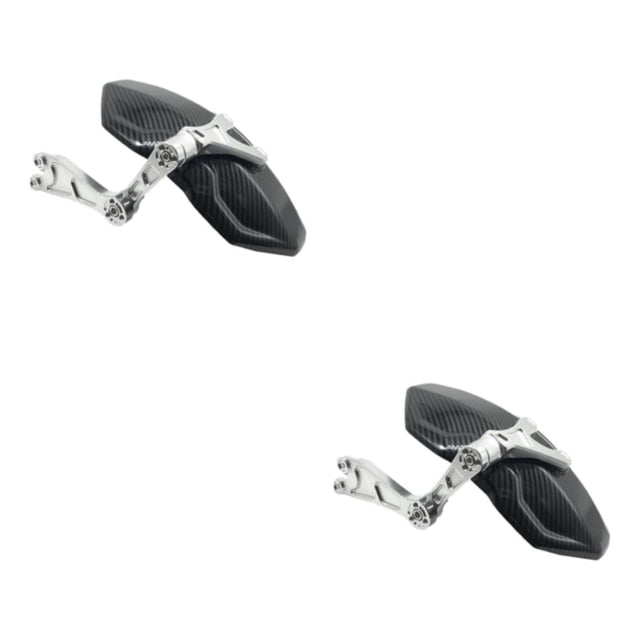 Maytalsory Carbon Fiber Motorcycle Rear Wheel Fender Mudflap for Niu Technologies Sturdy and Efficient 2nd Generation White 2Set