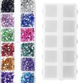 thumbnail image 4 of Contenedor de Almacenamiento de Compartimento, Plástico Seguro de 10 Cuadrículas de PlásTiCO de 10 Cuadrículas de Caja blanca para para uñas para diamantes de diamantes, 4 of 7