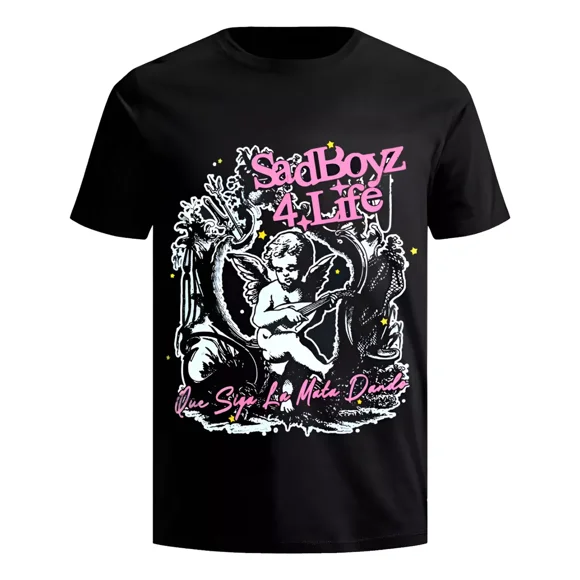 Playera Camisa Junior H $adboyz La Mata Dando Angel Sadboys