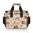 thumbnail image 7 of FORMRS Insulated Cooler Bag 24 Cans Capacity Soft Leakproof Lunch Box with Side Pockets, Fall Book Shelf, 7 of 7