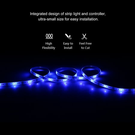 5m 16 4ft Rgb Light Strip Led Strip Lights Lumieres De Bande Etanches Avec Telecommande D Interface Dc Walmart Canada