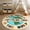 Everthing Good, variant on 4ft Round Rug Washable Fun Rug You Are Worthy Playroom Mat Non Slip Cheerful Circle Cool Floor Cover Soft Cozy Low-pile Emotional Support Throw Carpet for Entryway   Teens Dorm