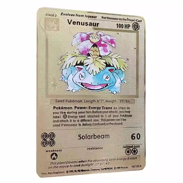 Diy Vmax Charizard Metal Card Self-Control Ptcg Collect Signature Trading Flash Card Anime Cartoon Gift