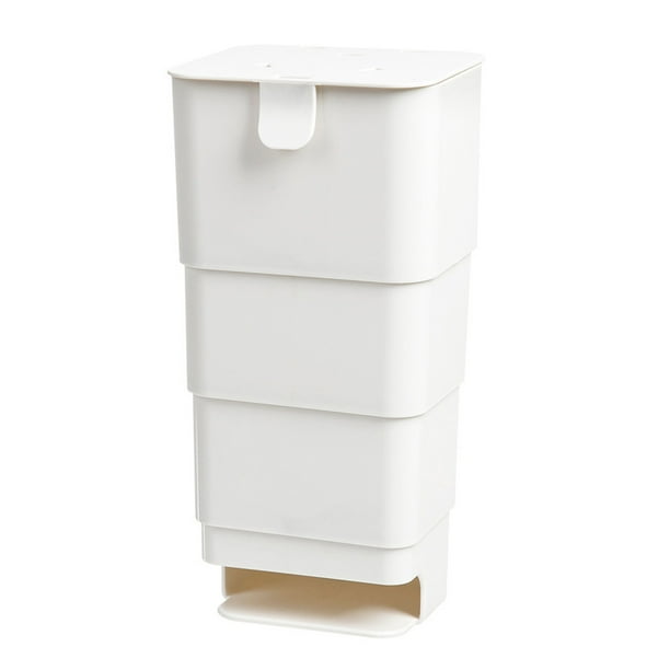Monstrate Soporte para bolsa de comestibles, dispensador de dibujo de apertura superior, puerta trasera autoadhesiva, organizador de artículos Almacenamiento y organización del hogar