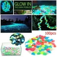 thumbnail image 4 of Guijarros De Jardín Oscuros Que Brillan, Piedras Que Brillan, Rocas, Pasarelas, Camino De Jardín, Patio, Césped, Jardín, Decoración De Patio, Piedras Luminosas, Decoraciones Para Peceras 100 Uds. Scienceny HA024521-04, 4 of 5