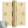 thumbnail image 6 of Baldwin 1030.I 3" X 3" Solid Brass Square Corner Plain Bearing Mortise Hinge - Chrome, 6 of 7