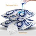 thumbnail image 4 of Throw Pillow Covers 24x24 Inch Set of 2, Navy Blue Octopus Coastal Waterproof Outdoor Pillow Covers, Nautical Summer Beach Ocean Decorative Cushion Pillowcases for Couch, Sofa, Bed, Garden, Patio, 4 of 9