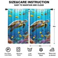 thumbnail image 2 of Blackout Kids Curtains,Sea Turtle Sjellyfish Childrens Insulated Curtains Set Of 2,Bedroom Essentials,Toddler Room Decor 52x84in(132x213cm), 2 of 4
