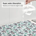 thumbnail image 6 of Bingfone Bears and Tropical Leaves ,18" x 24"Dish Drying Mat for Kitchen Counter,Ultra Absorbent Microfiber, 6 of 9