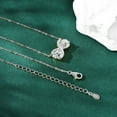 thumbnail image 4 of AEHIO Infinity Necklaces for Women 2ct D Color VVS1 Clarity Moissanite,925 Sterling Silver Pendant Necklace, White Gold Plated Dainty Necklace for Women Jewelry Gifts, 4 of 10