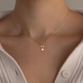 thumbnail image 4 of CROPD Pearl Necklace: 14K Gold-Plated Pearl Necklace for Women 16.5” + 2”, 4 of 13