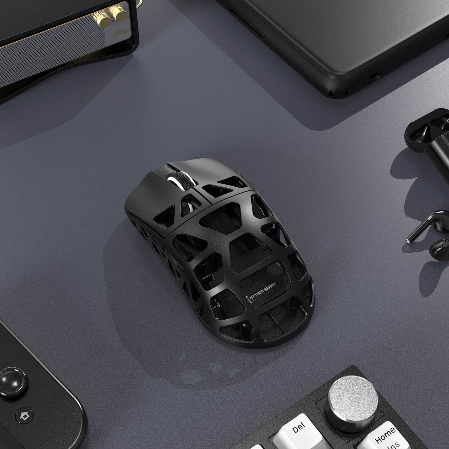 ATTACK SHARK R3 Gaming Mouse 8K 46g Magnesium Alloy SUPERLIGHT Mouse, 8000Hz Wireless Polling Rate, 6 Adjustable DPI up to 26000, PixArt PAW3395 Gaming Sensor, BT/2.4G Wireless/Wired