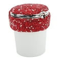 thumbnail image 4 of Auto  Holder, LED Light Indicator Bling Bling Car Ashtray Multifunctional -Studded  For Vehicle Black,White,Red, 4 of 8