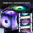 thumbnail image 4 of Thermalright TL-M12Q-S X3 120mm ARGB PC Case Fans, 2000 RPM PWM, 68.9 CFM High Airflow, S-FDB Bearing, 3-Pack, 4 of 6