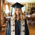 thumbnail image 6 of Zufioo Books Key To Knowledge Print Graduation Shawl Ribbon, Graduation Ribbon for Male and Female Graduates-Flattened, 6 of 7