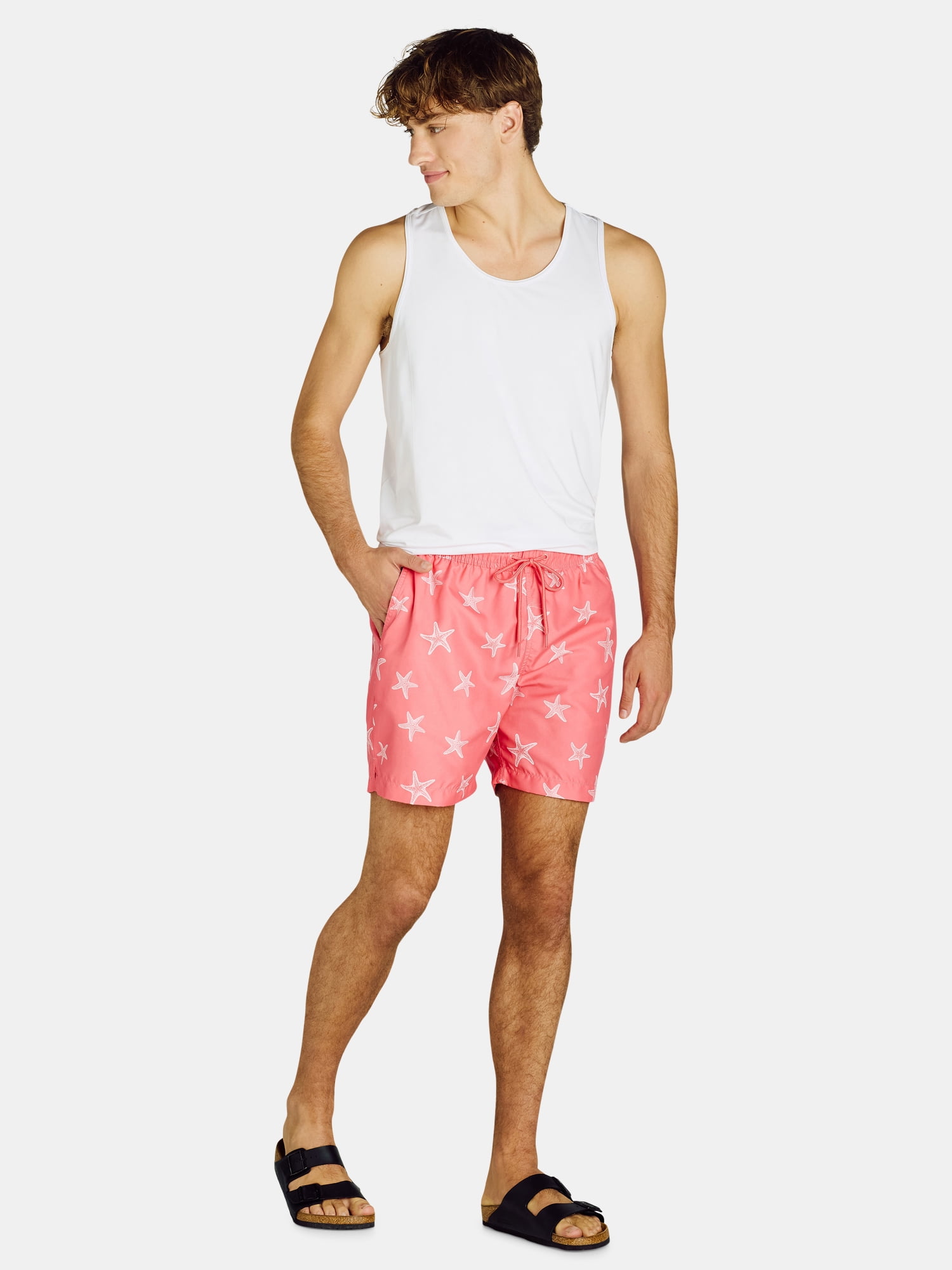 George Men's and Big Men's Swim Trunks, 6" Inseam, Sizes S-5XL