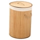 thumbnail image 4 of Cesta De Lavandería De Bambú Plegable De Gran Capacidad Cubierta De Almacenamiento De Ropa Sucia Para Natal, 4 of 8