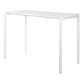 thumbnail image 5 of 60" Writing Desk with White Laminate Top and White Finish Metal Legs, 5 of 9