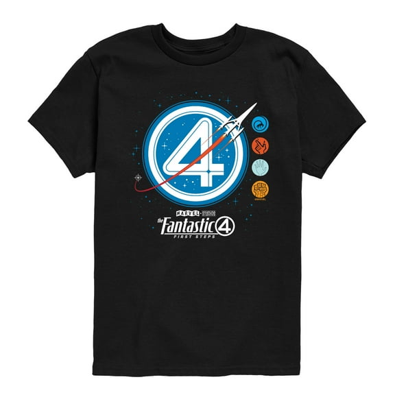 Fantastic Four - Fantatic Four Space Logo - Youth Boys Short Sleeve Graphic T-Shirt