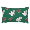 thumbnail image 1 of Balery Gingerbread Snowman Cookies Funda de Cojín Estampada, Regalos para Mujeres, Regalos de Amor para Ella, Regalos para Novia o Esposa, Funda de Almohada-14"x20", 1 of 6