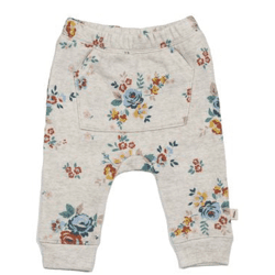 easy-peasy Baby Print Kangaroo Pocket French Terry Jogger, Sizes 0/3-24 Months