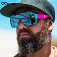 thumbnail image 2 of Gafas de sol de gran tamaño para hombre y mujer, lentes de diseñador de marca, UV400, Vintage, a la moda, 54511 Fivean unisex, 2 of 2