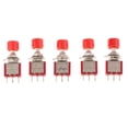 thumbnail image 2 of Interruptor de Botón Momentáneo 5x Shamjiam Rojo 6mm 2A 250V 5A 120V, 2 of 8
