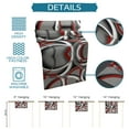 thumbnail image 7 of Table Runner Dresser Scarves 120 Inch Long, Modern Abstract Splicing Circle Art Linen Dining Table Runners Red Grey White Tabletop Scarf for Wedding Holiday Party Kitchen, 7 of 7