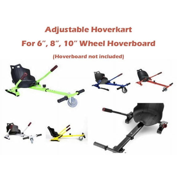 Adjustable Hoverkart Electric Go-kart Conversion Kit Hoverboard 6" 8" 10" I HK02_Y