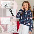 thumbnail image 6 of Xoenoiee Santa Claus Candy Tree Snowflake Star Print Half Zip Crop Sweatshirt for Girls Christmas Long Sleeve Pullover Tops Kids Lightweight Hoodie Winter Clothes, Size 5-6 Years, 6 of 7