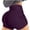 C-Purple576, variant on DHFJKG High Waisted Yoga Shorts For Womens With Pockets Solid Color Workout Tight Shorts Athletic Wear