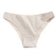 thumbnail image 5 of Ropa interior hipster Gibobby para mujer encaje con cintura en V corte Bragas Bikini blanco S, 5 of 5