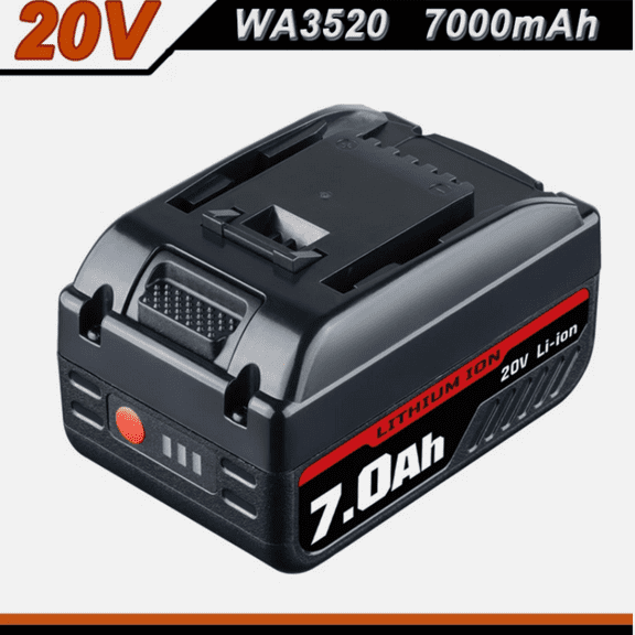 20V 7.0Ah rechargeable battery replacement compatible with Worx WA3525 WA3575 WA3578 power tool batteries(1pcs)