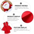 thumbnail image 3 of ZHAOCHENG soportes para cubiertos navideños con bolsillos en forma de reno de Papá Noel, bolsa para cubiertos, soportes para utensilios para decoración de mesa navideña, 3 of 5