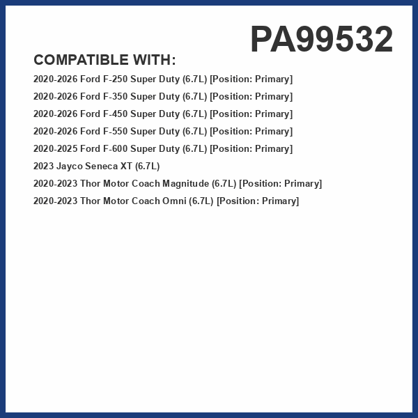 PG Engine Air Filter PA99532 | Fits 2020-2025 Ford F-250 Super Duty, F-350 Super Duty, 2020-2024 F-550 Super Duty, F-450 Super Duty, F-600 Super Duty, 2023 Jayco Seneca XT