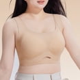 thumbnail image 7 of IFNWSV Plus Size Wireless Bras for Women Solid Color Breathable Push Up Daily Wear Smooth Support Bra Khaki 48D, 7 of 7