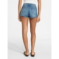 thumbnail image 3 of No Boundaries Festival Boho Lace Up Denim Shorts, 2.5" Inseam, Women's XXS-XXL, 3 of 5