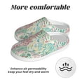 thumbnail image 6 of Xecao Watercolor Tiger Print Cotton Slippers Fuzzy Warm Cozy Slippers Non Slip House Slippers For Indoor Outdoor Cotton Slippers House Slippers-35/36, 6 of 7