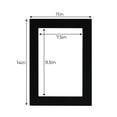 thumbnail image 3 of Black Acid Free 11x14 Picture Frame Mat with Black Bevel Cut Core for 8x10 Pictures - Fits 11x14, 3 of 3