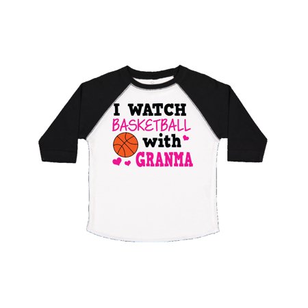 

Inktastic I Watch Basketball with Granma Gift Toddler Toddler Girl T-Shirt