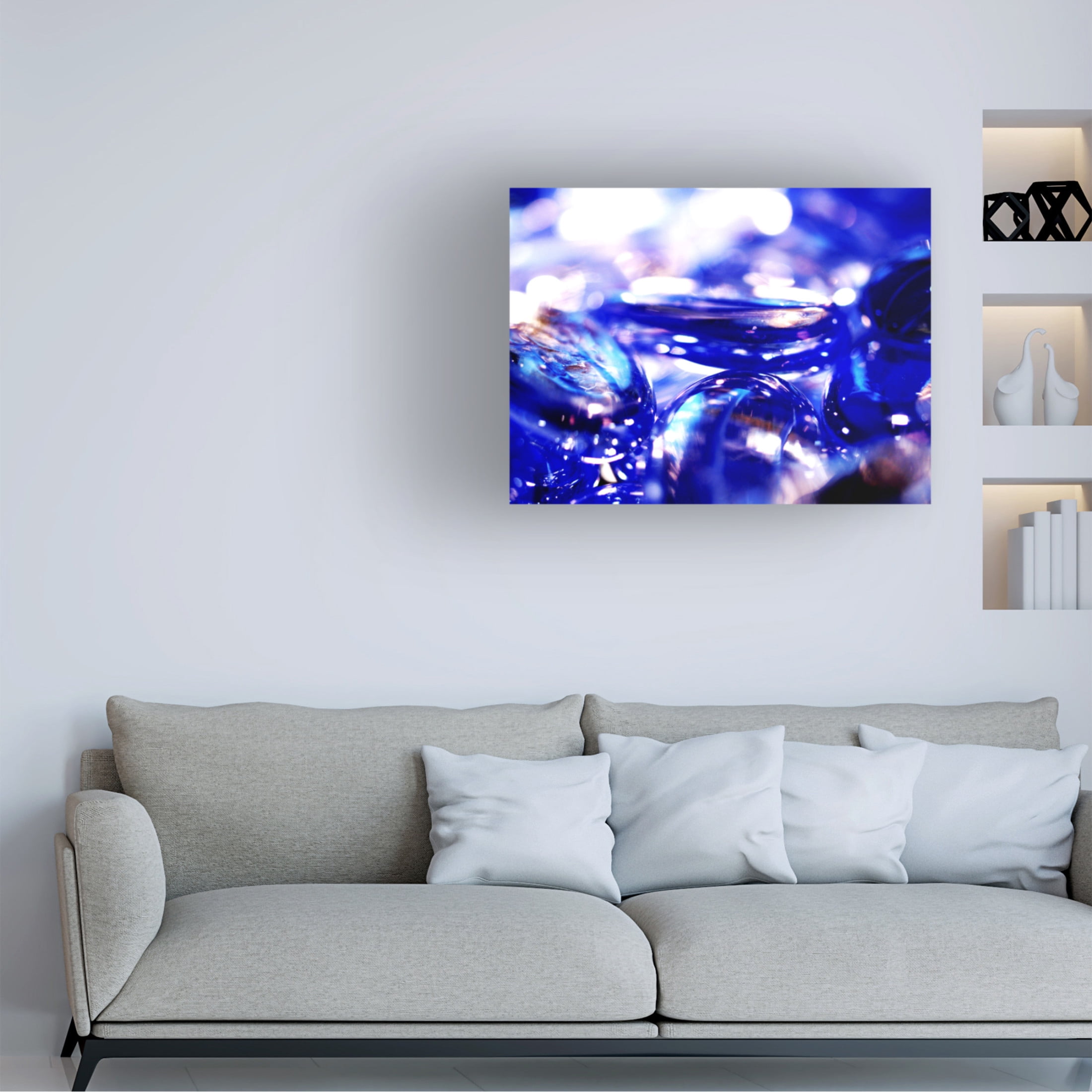Canvas Wall Art - Clive Branson 'Pebbles' Wall Art for Living Room, Bedroom, or Office Décor by Trademark Fine Art - 47 x 35 Inches