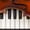 Classical Instruments, variant on Elephant Stock Piano Keys Wall Art - Horizontal Multi Panel Canvas - Living Room Wall Decor - Music Multi Panel - Black And Gray Decor - 36" x 22"