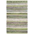 thumbnail image 6 of SAFAVIEH Montauk Darion Striped Cotton Area Rug, Green/Multi, 5' x 8', 6 of 7