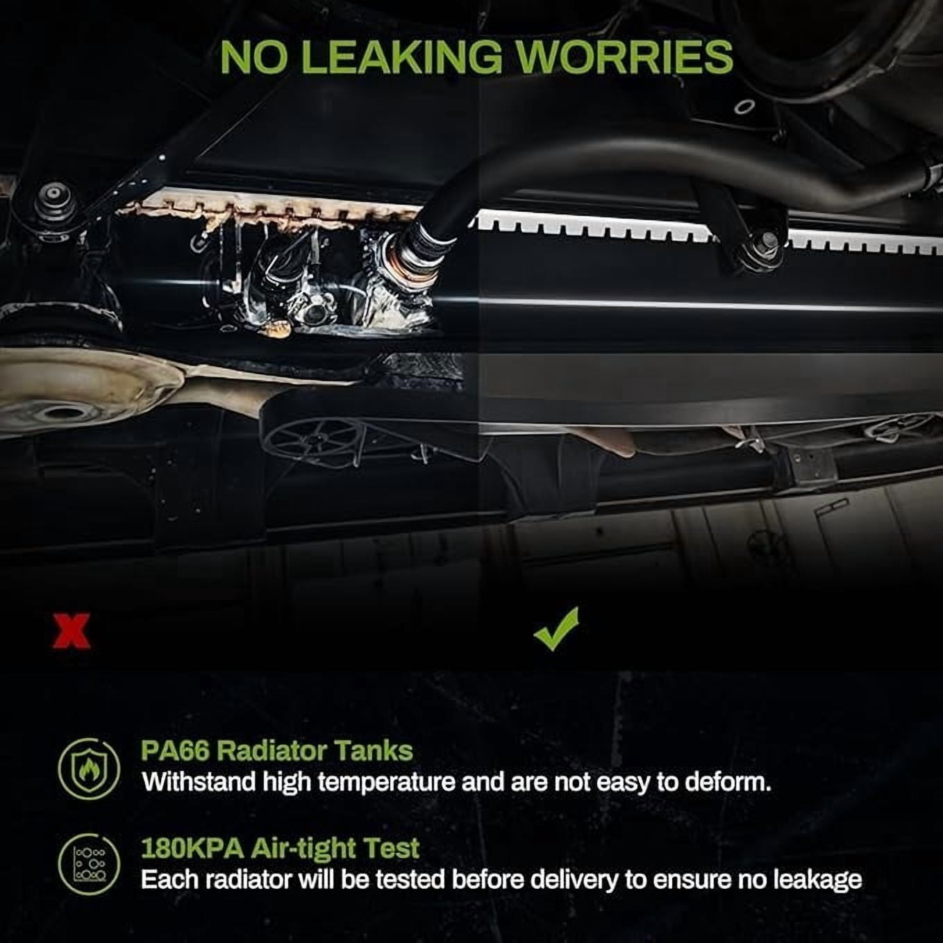 LEDKINGDOMUS Radiator For 2010–2023 Lexus GX460 with V8 4.6L Engine,Direct Fit 8013210 1640038250-53 Auto Transmission Replacement, Aluminum Leak-Checked Cooling System for Hot & Cold Weather
