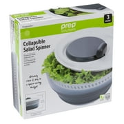Prep Solutions Space-Saving 3 Quart Collapsible Salad Spinner with Easy Handle