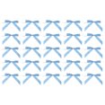 thumbnail image 1 of Unique Bargains 50Pcs Mini Ribbon Bow 3.5' Twist Tie Mini Fabric Satin Ribbon Flower Bows Craft DIY Sewing Wedding Bows Blue, 1 of 5