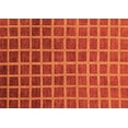 thumbnail image 1 of Ahgly Company Indoor Rectangle Checkered Orange Modern Area Rugs, 7' x 9', 1 of 4