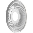 thumbnail image 4 of Ekena Millwork 13"OD x 3 1/2"ID x 3/4"P Berkshire Thermoformed PVC Ceiling Medallion (Fits Canopies up to 5 3/4"), UltraCover Satin Blossom White, 4 of 10