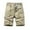 Khaki, variant on MIUOWANP Men's Casual Cargo Shorts with Multi Pockets Solid Color Outdoor Sport Drawstring Sports Shorts Size L(6)Black