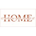 thumbnail image 1 of Home is Where You Make It Vinyl Quote - Small - Pumpkin, 1 of 2